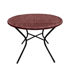 DECO MIMBRE - Mesa Comedor Chocolate 75x100x100 cm