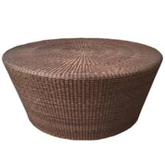 DECO MIMBRE - Mesa cónica chocolate 100x100x45 cm