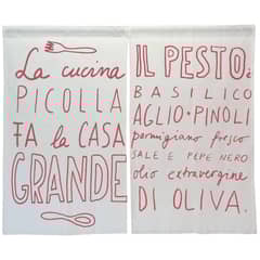 ATMOSPHERA HOME - Cortina cocina Italiana tinto 2 paños 70x115 cm