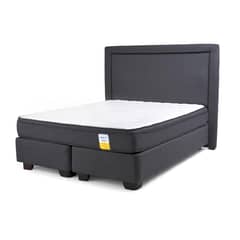 DRIMKIP - Cama Americana Eurotop Queen BD 160x200 cm + Respaldo