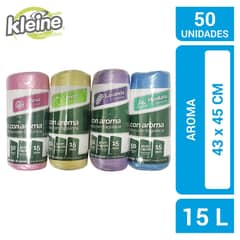 KLEINE WOLKE - Bolsas de Basura con Aroma 43x45 cm 15 Litros 50 unidades