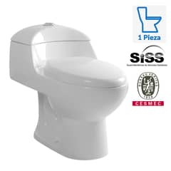 SENSI DACQUA - Sanitario One piece a Piso 30,5 cm 6 Litros Lara Blanco