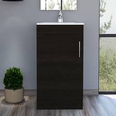 TUHOME - Combo Mueble de Lavamanos/Espejo Wengue