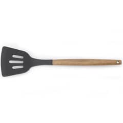 JUST HOME COLLECTION - Espatula ranurada gris mango madera