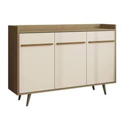 HOGA - Buffet bar canela blanco invierno 97x135x37 cm