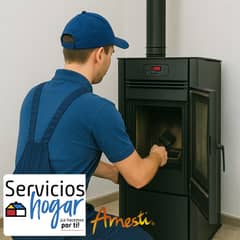 SERVICIOS HOGAR - Servicio de Mantención de calefactor a pellet AMESTI en casa de 1 piso