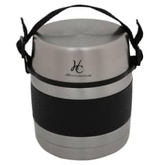 JUST HOME COLLECTION - Termo para Comida 700 ml Plateado/ Negro