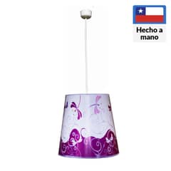 CAROLD STEVENS - Lámpara colgante metal Libélulas Rosadas 1 luz E27