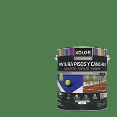 KOLOR - Pintura pisos y canchas verde 1 galón