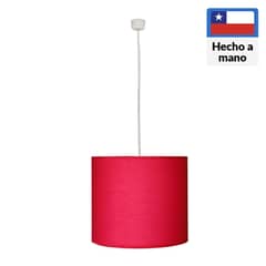 CAROLD STEVENS - Lámpara colgante tela infantil fuccia 1 luz E27