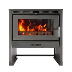 ALCAZAR - Estufa Leña Bavara Gris charcoal