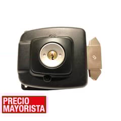 FIXSER - Cerradura sobreponer puerta/corredera negra