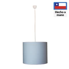 CAROLD STEVENS - Lámpara colgante Infantil celeste tela 1 luz E27