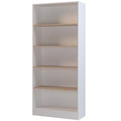 SILCOSIL - Estante Melamina 4 Nivel(es) 80x180x30 cm Blanco/Madera