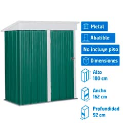 EL BARCO - Bodega jardín boxshed 162x92x180 cm verde