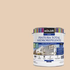 KOLOR - Esmalte al Agua Hidrorepelente Satinado 1 galón(es) Beige Accra