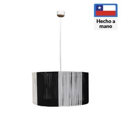CAROLD STEVENS - Lámpara de colgar tambor tejido 1 luz 60 W E27