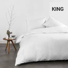 ROYAL SUPREME - Funda Plumón King Sateen Blanco 800 Hilos