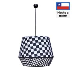 CAROLD STEVENS - Lampara de Colgar Ludo Blanco y Negro