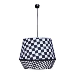 CAROLD STEVENS - Lampara de Colgar Ludo Blanco y Negro