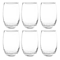 JUST HOME COLLECTION - Display 6 vasos de vidrio 460 ml transparente