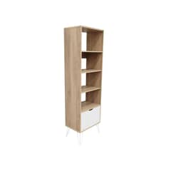 AGM - Estante Vintage Melamina 4 Nivel(es) 50x170x34 cm Jerez/Blanco