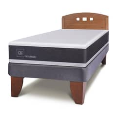 CIC - Cama europea New Ortopedic 1.5 plazas + Muebles