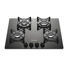 FENSA - Encimera Gas Licuado 4 Platos Negro F GC60V A