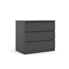 TVILUM - Cómoda 3 Cajón(es) 76235gm 83x14x51 cm Negro