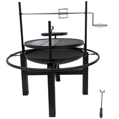 PK HOME - Brasero Circular con Grill Fierro