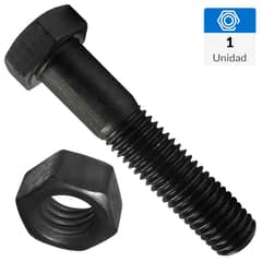 MAMUT - Perno cab.hexagonal g8.unc con tuerca 3/8 x 3 1/2 pavonado 1 unid