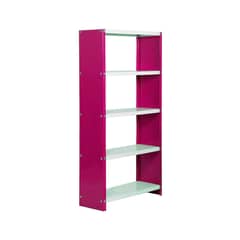 SIMONRACK - Estante Hábitat Plus 5 Nivel(es) 80x160x30 cm Rosado/Blanco