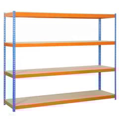 SIMONRACK - Estante Ecoforte 4 Nivel(es) 150x200x60 cm Azul/Naranja