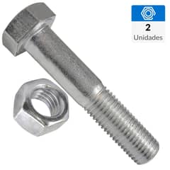 MAMUT - Perno hexagonal ac. inoxidable unc c/tuerca 5/16 x 3/4  2 unid