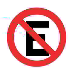 LORENZINI - Señal No Estacionar 0.5X0.5 cm Aluminio Gip