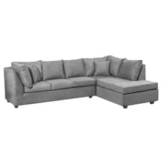 INNOVAMUEBLES - Sofá Seccional 5 cuerpos Atalanta 293x83x217 cm Gris