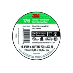 3M - Cinta Aisladora Eléctrica Alto Desempeño 19 mm x 9 m Negra