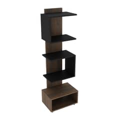 TECNOMOBILI - Estante Oficina MDP 5 Nivel(es) 43.3x139.4x31.5 cm Rústico/Negro