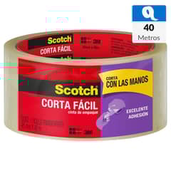 SCOTCH - Cinta adhesiva para Embalaje Corta Fácil 48 mm x 40 mts