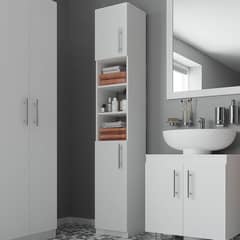 CIC - Estante baño 2 puertas blanco