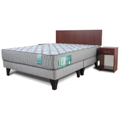 MANTAHUE - Combo Dormiflex 2 plazas 2 veladores + respaldo