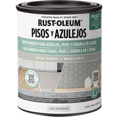RUST OLEUM - Pintura Base para Pisos y Azulejos Beige Arena de 946 ml