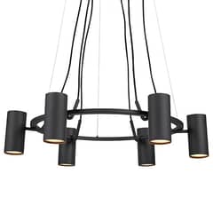 BYP - Lámpara de colgar Porto negro 6XGU10 6W