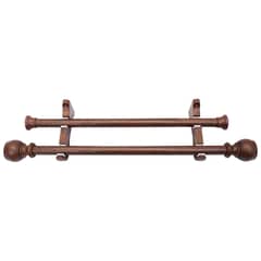 PALERMO - Set doble 2.00 tubo hierro lam. madera 28mm