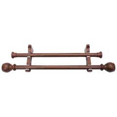 PALERMO - Set doble 2.50 tubo hierro lam. madera 28mm