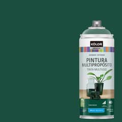 KOLOR - Pintura Esmalte Base Agua en Spray Verde Musgo Brillante 400 ml