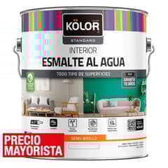 KOLOR - Esmalte al Agua Semibrillante 1 galón(es) Blanco