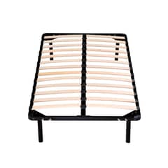 HOGADREAMS - Base de Cama Metálica Bekvan 1.5 plazas Negro