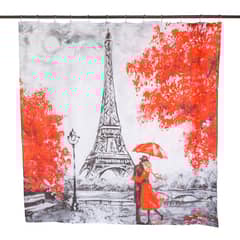 MASEL - Set Cortina Baño Paris Eiffel 180x180 cm