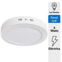 UNILUX - Panel Led Circular Sobrepuesto 6 W Blanco